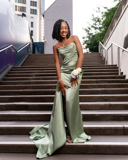 Stunning Green Mermaid Prom Gown Evening Dress for Women fg7387
