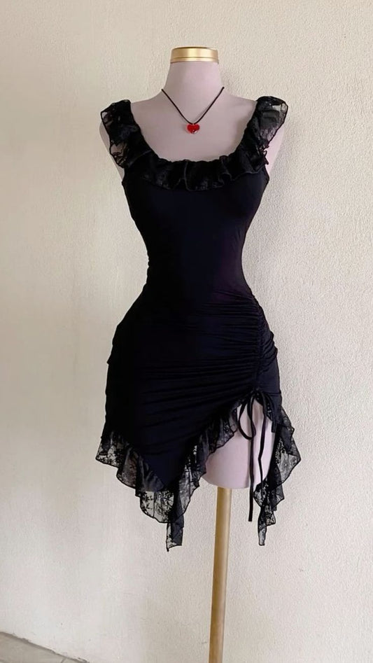 Sexy Black Short Prom Homecoming Dresses Short Party Dress fg7092