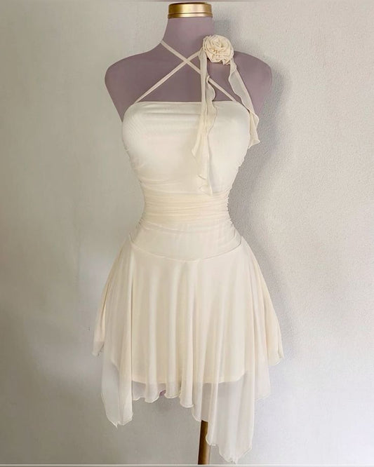 Ivory Homecoming Dresses Short Party Dress fg7095