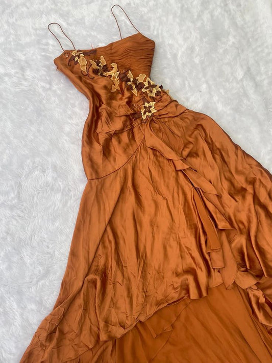 Spaghetti Straps Long Prom Dresses Unique Formal Gowns fg7010