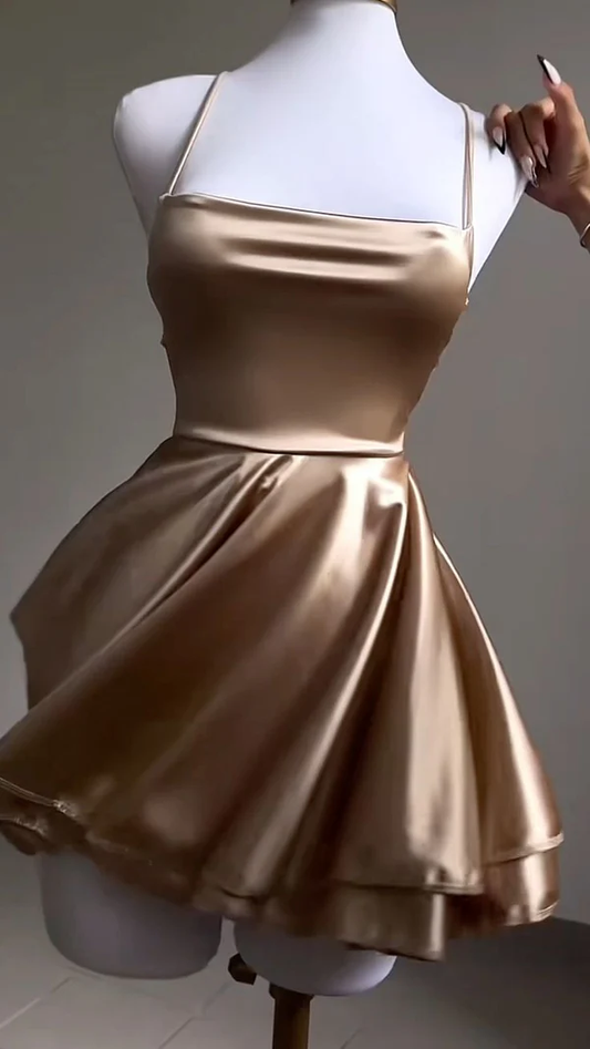 Backless Short Homecoming Dress Fashion Party Birthday Outfits SH1416