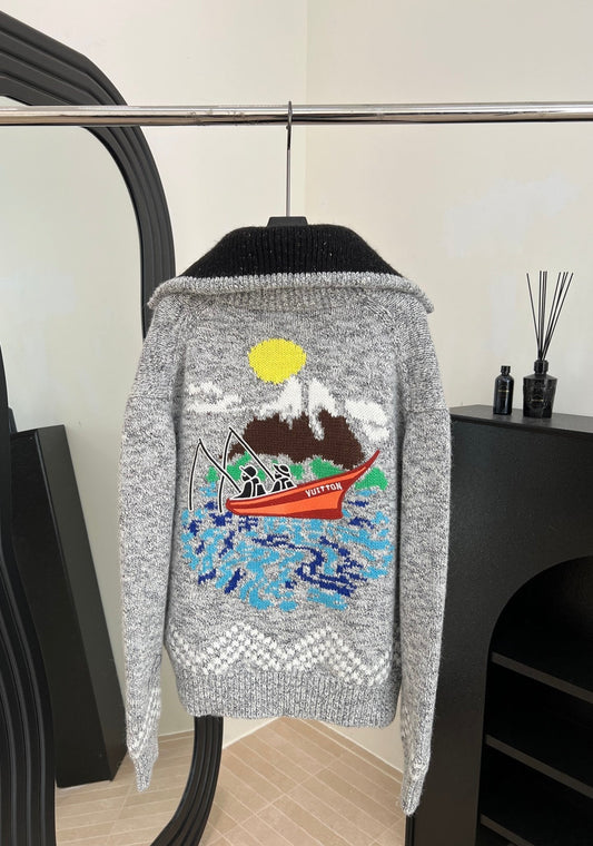 LV x Nigo Collaboration Knit Cardigan 799787