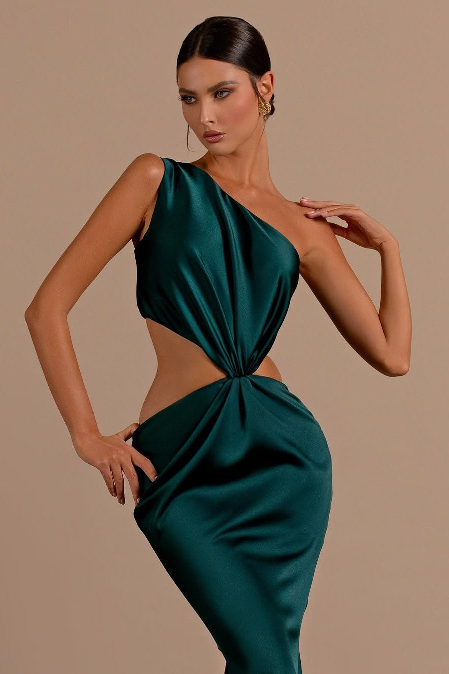 Sexy Sleeveless Asymmetric Mermaid Prom Dress