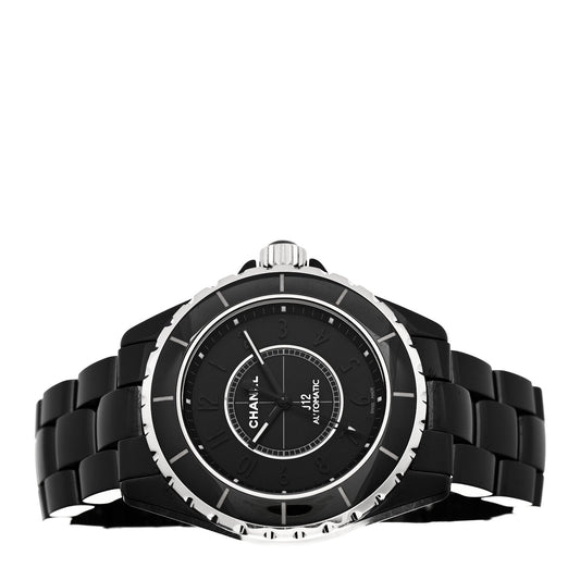 Stainless Steel Ceramic 38mm J12 Phantom Automatic Watch Black