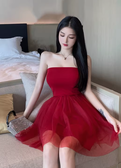 Red Women's Dress S88