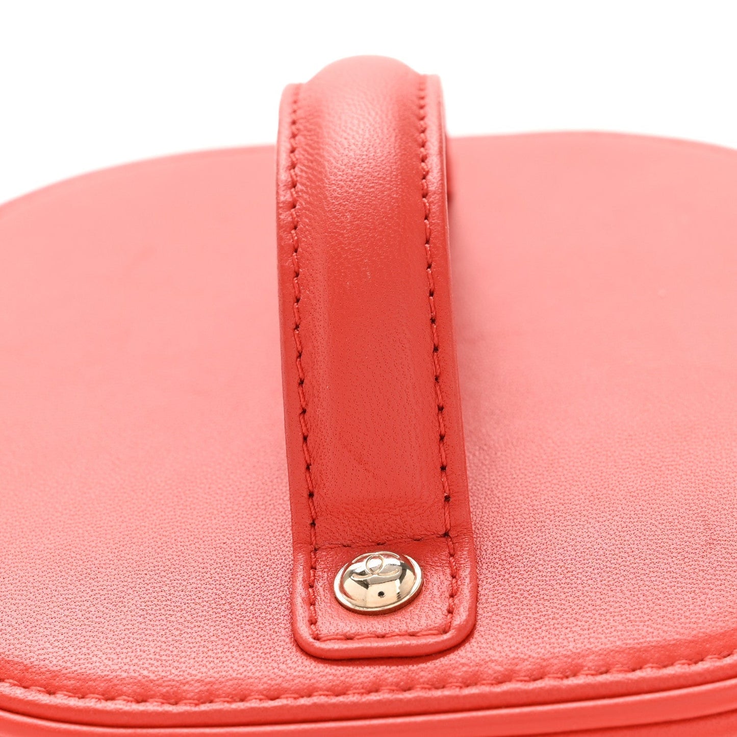 Lambskin Timeless Vanity Cosmetic Case Red