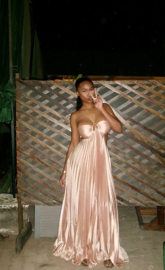 Spaghetti straps sexy halter elegant party prom formal evening dress fg7486