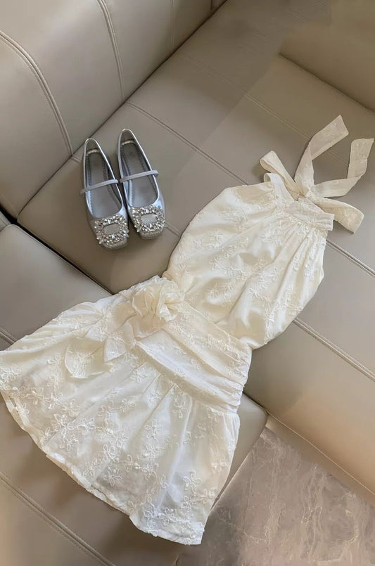 Sexy Ivory Lace Short Prom Dress Mini Birthday Party Dress Homecoming Dress fg8158