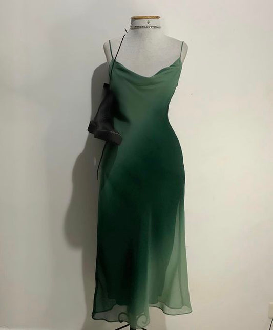 Green Evening Dresses Sexy Formal Party Dress fg5516