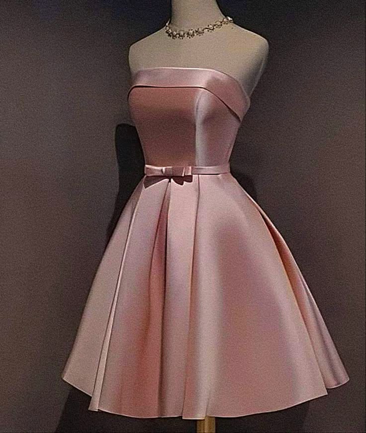 Pink Homecoming Dress Lovely Short Party Dress fg7998