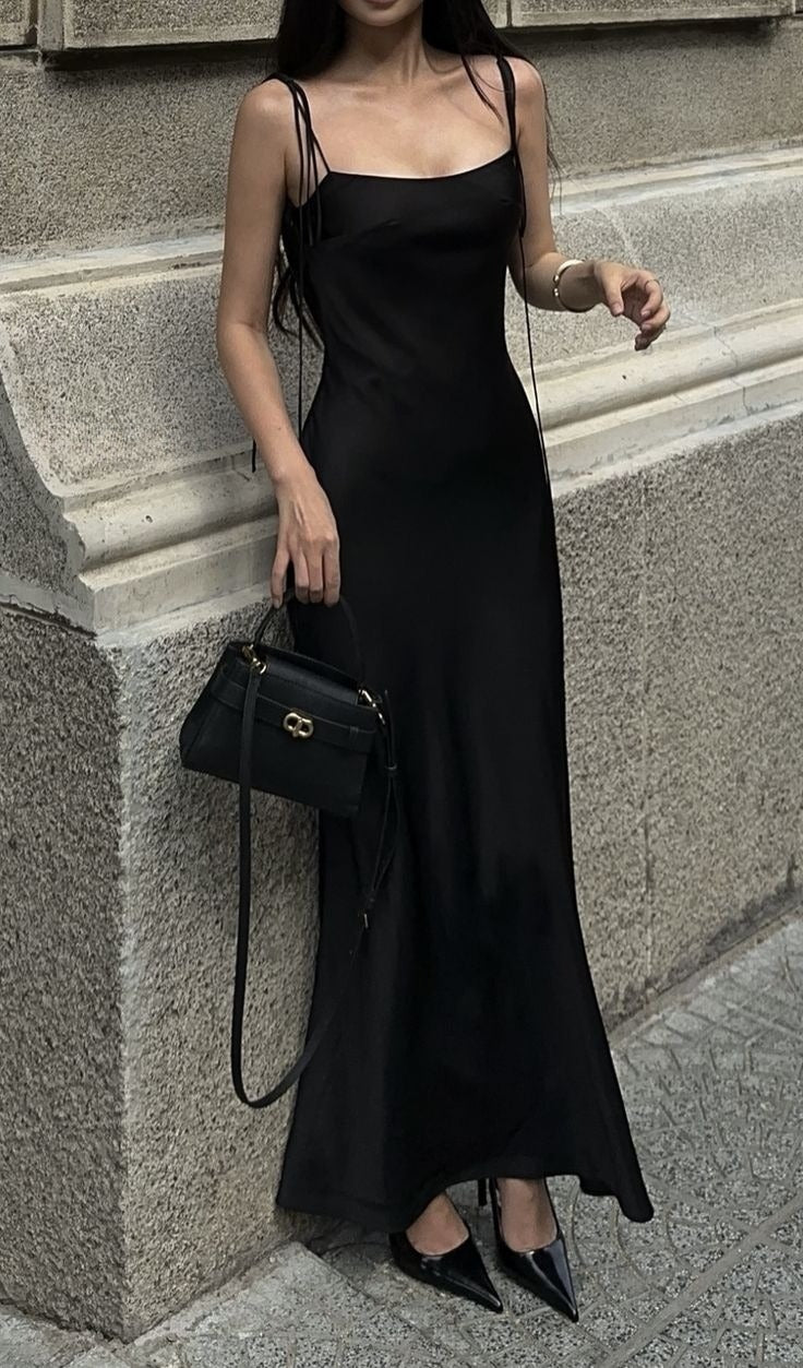 Black Simple Evening Gowns, Party Prom Dress fg7466