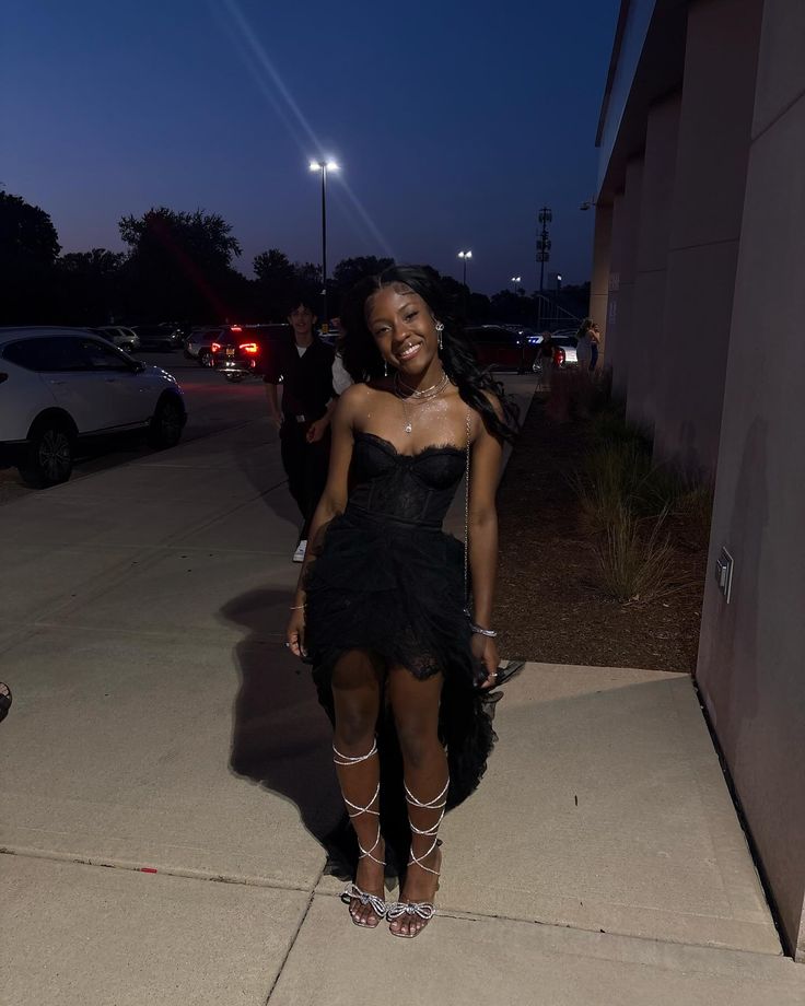 Black Lace High Low Prom Homecoming Dress Lace Party Dress fg7711