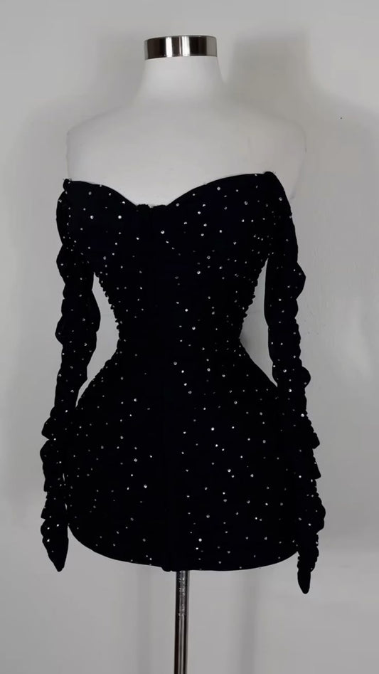 Black Homecoming Dress Short Evening Dress Cocktail Dresses Short Party Dress fg7940