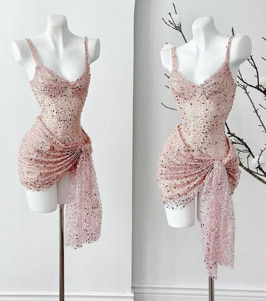 Sexy Straps Mini Tulle Homecoming Dress fg6185