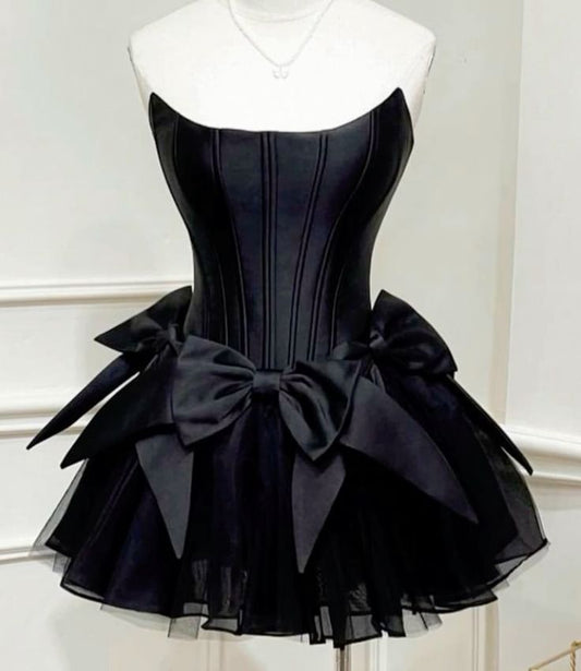 Sleeveless Satin A-Line Mini Homecoming Dress fg6086