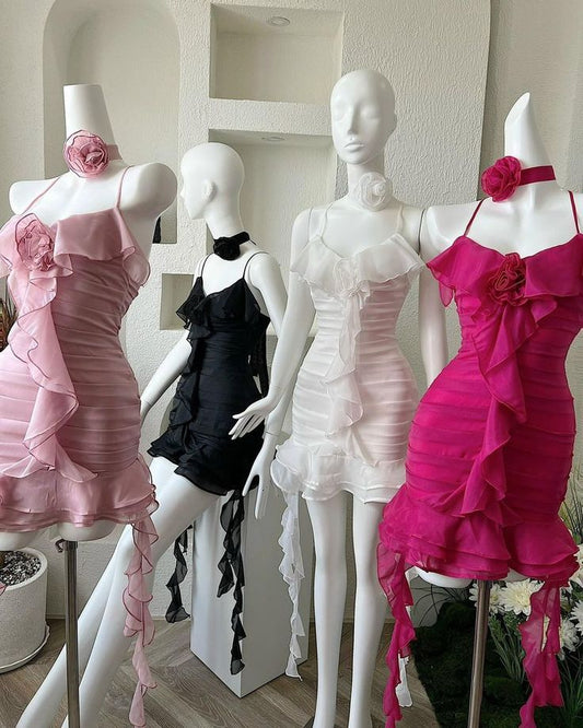 Sexy Sheath Homecoming Dress With Tiered Ruffle Skirt Bodice Birthday Outfits fg6187