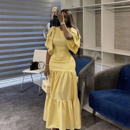 Yellow Long Formal Dress Evening Dresses fg6158