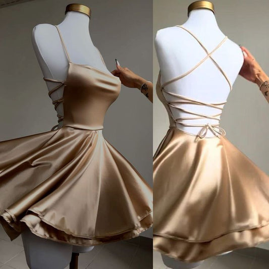Chic a line Backless Short Homecoming Dress Fashion Party Gown Birthday Outfits fg6125