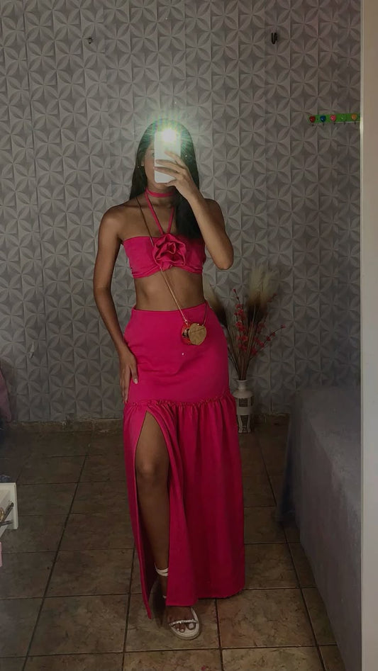 Two Piece Sexy Fashion Dress Evening Party Dresses fg7752