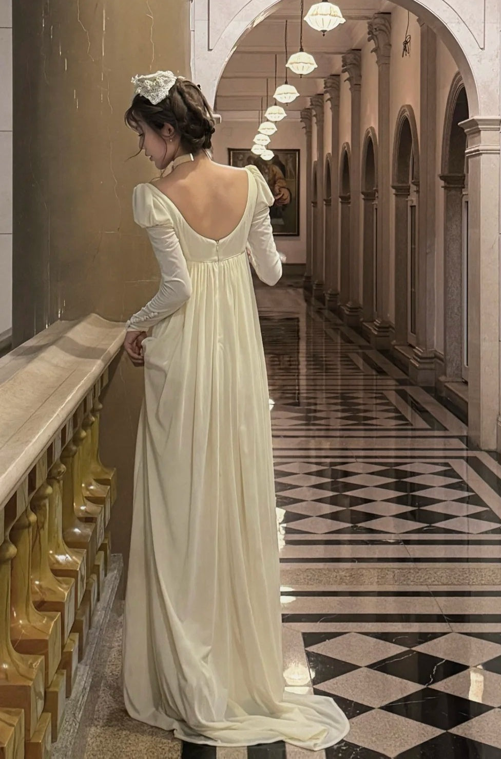 Charming Wedding Dress A Line Square Neck Wedding Dress D4685