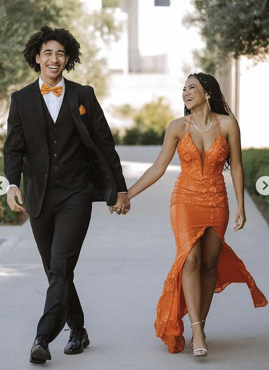 Orange prom dress Evening Gown Long Prom Dresses fg3207