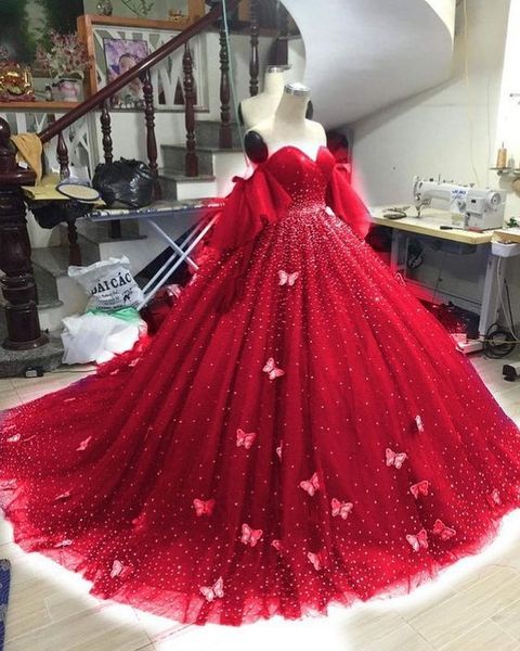 Royal Blue/Red quinceañera dress Ball Gown Prom Dresses Evening Gown fg2853