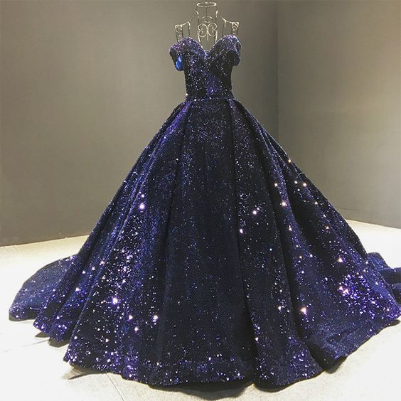 Ball Gown Off The Shoulder Sequin Princess Prom Dresses Party Gowns fg2678