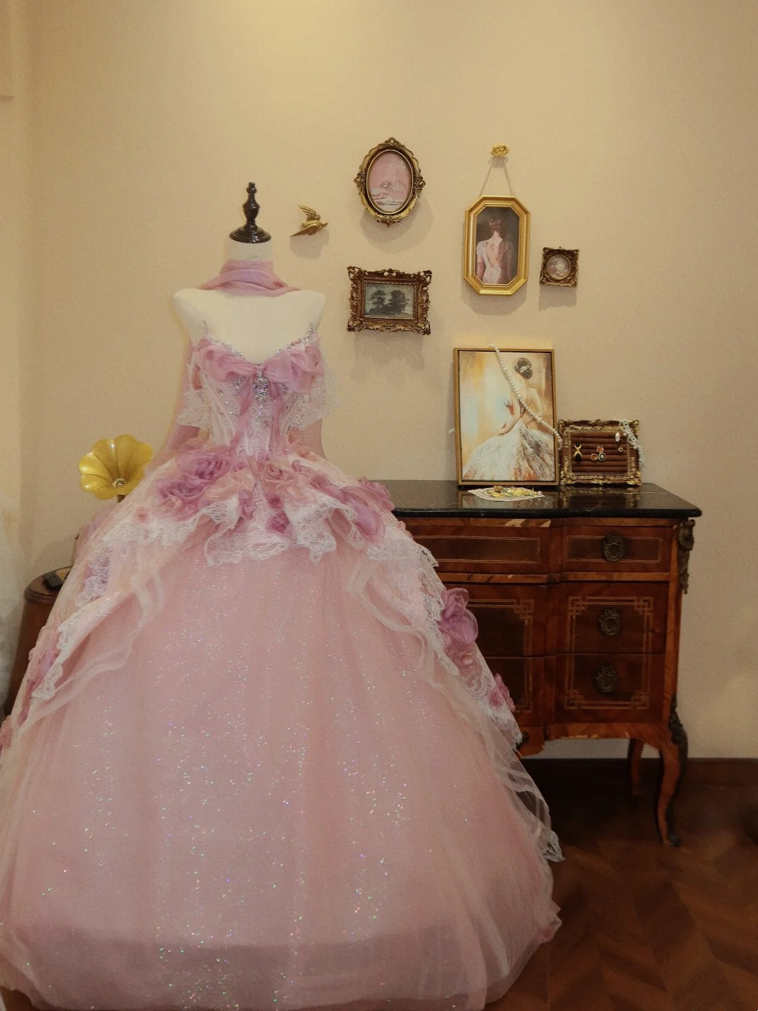 Beauty Ball Gown Sweetheart Evening Dress Quinceanera Dress 18th Birthday Prom Gown D5158