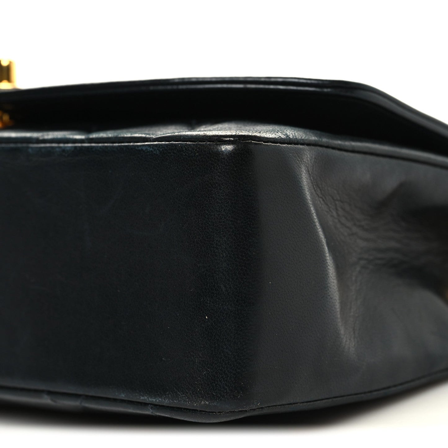 Lambskin Quilted Medium Single Flap Black