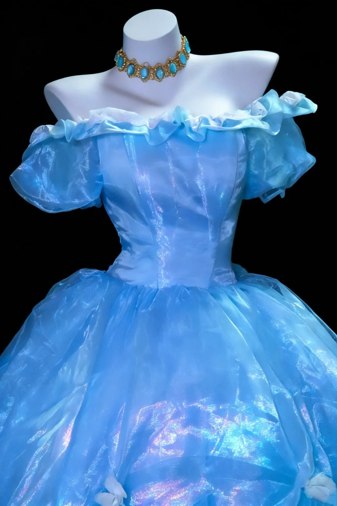 Charming Prom Dress Light Blue Off Shoulder Pleated Gala Dress Evening Dress Formal Gown D5458