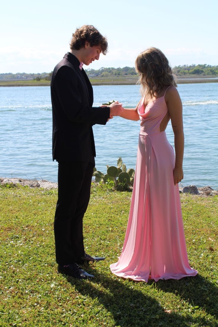 Pink A Line Long Prom Dress Bridesmaid Dress Graduation Dress SH1111