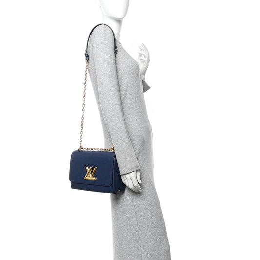 Epi Twist Shoulder Bag MM Indigo