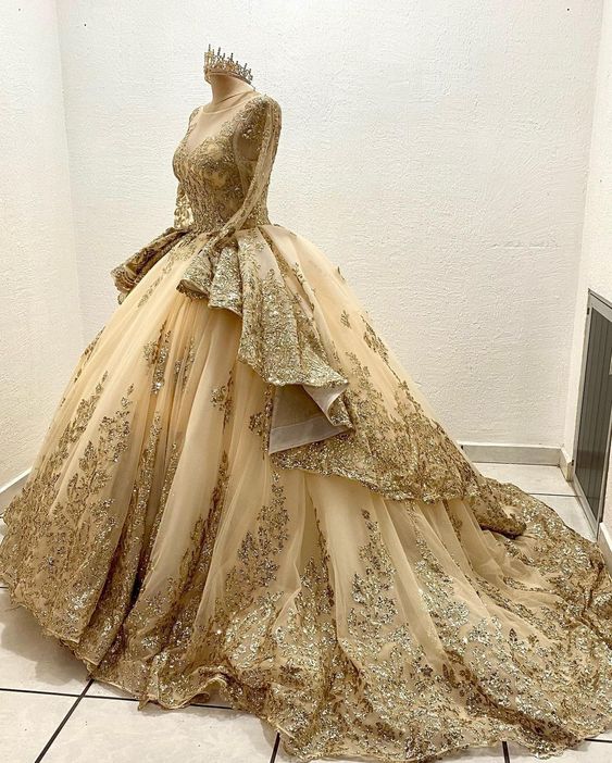 Luxury Quinceanera Dresses Applique Corset Ball Gown Prom Sweet 16 Dress Wedding Dress fg2495