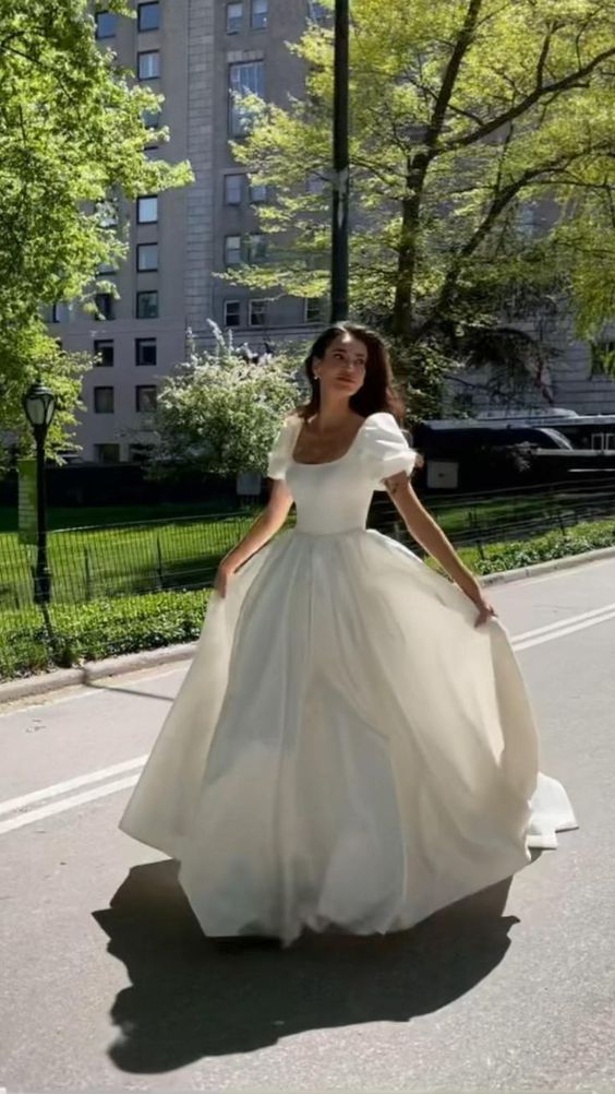 Long Prom Evening Dresses Simple Wedding Dress fg2619
