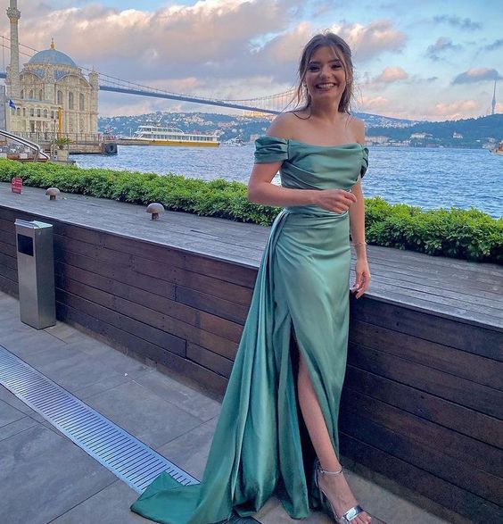 Green Evening Dress Long Prom Dress Party Dress fg2333