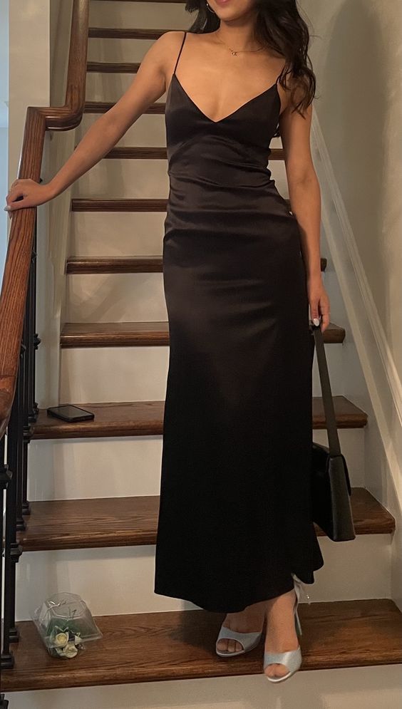 Sexy Black Evening Dresses Prom Party Gowns fg4798