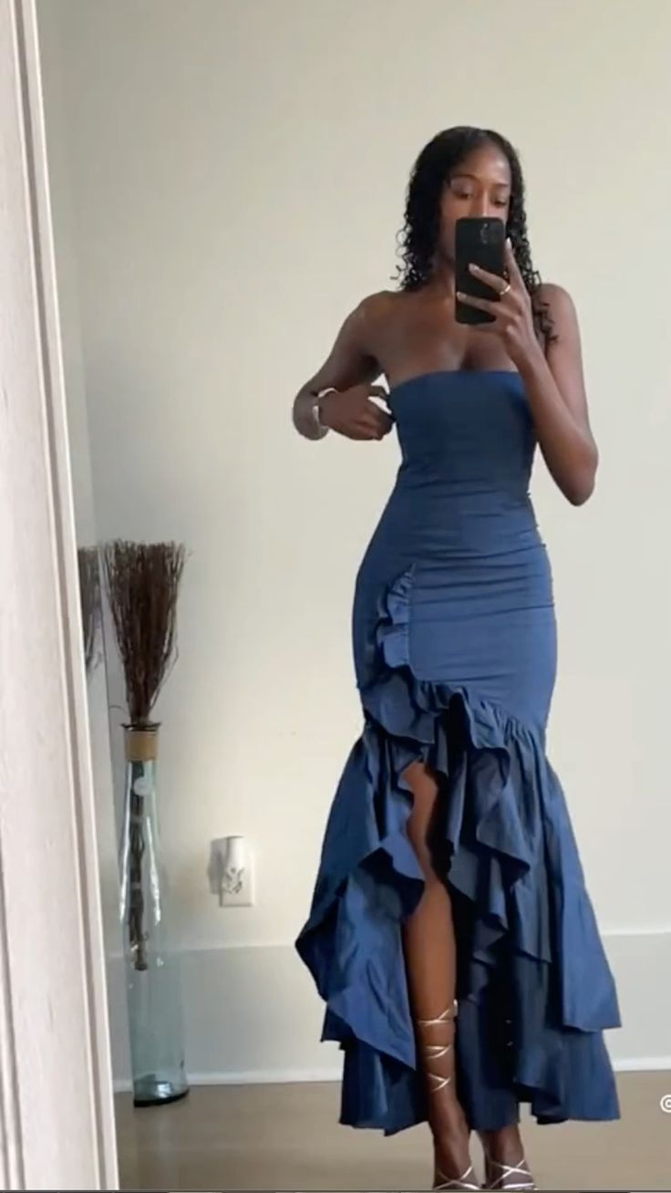 Blue Prom Dresses Formal Evening Gown Party Wear fg5192