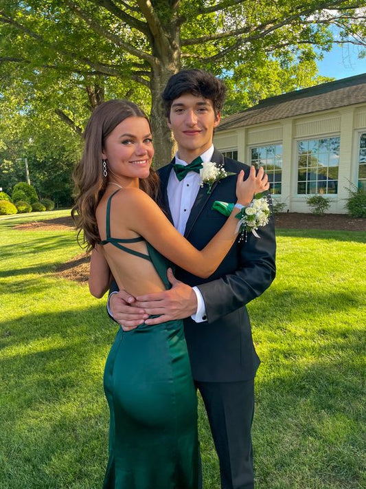 Green Long Mermaid Prom Dresses Formal Evening Gowns fg3170