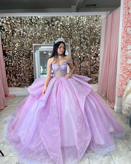 A-Line Sweetheart Neck Off Shoulder Quinceanera Dresses Evening Dress,Sweet 16 Dress fg5345