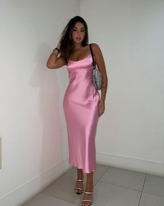 Pink Simple Prom Dresses,Party Dresses fg4361