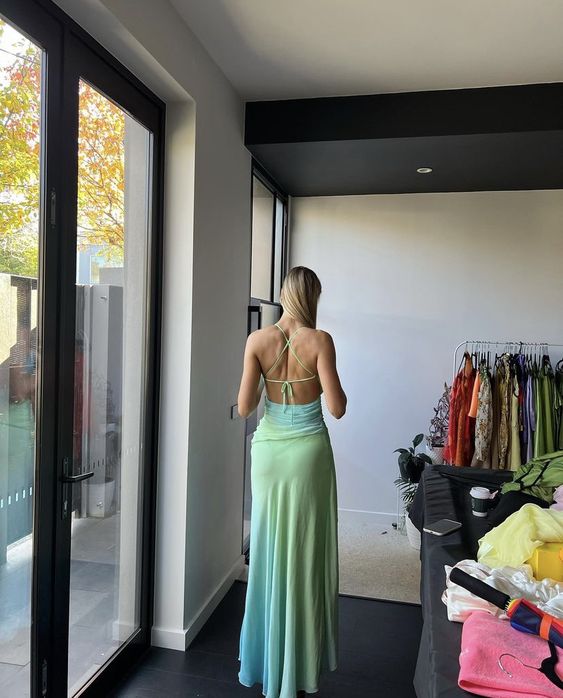 Prom dress vintage ombre dress fg4395