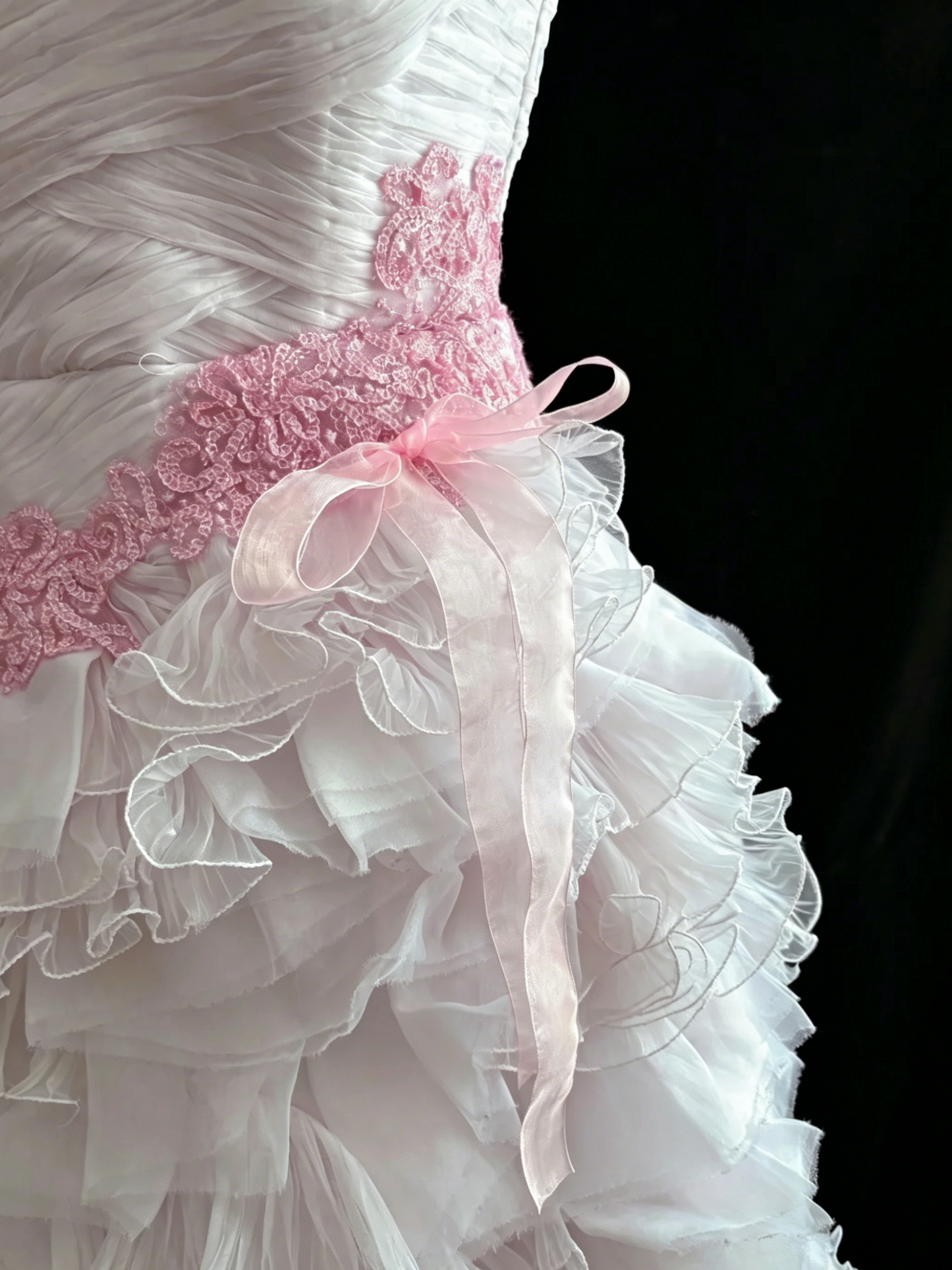 Chic Homecoming Dress Strapless Tulle Cascade Beading Prom Dress Back to School Outfits Party Dress D6139