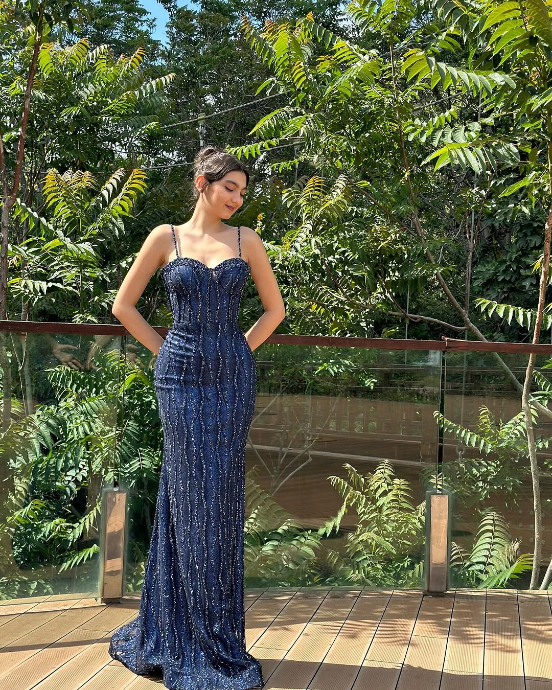 Sleeveless Beads Spaghetti Straps Sweetheart Mermaid Prom Dress