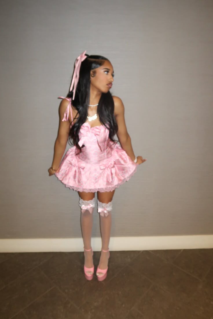 Cute Ball Gown Spaghetti Straps Satin Pink Mini Short Formal 8th Grade Homecoming Dresses Summer Middle School Hoco Dress Homecoming Outfits Birthday Outfit DH1041