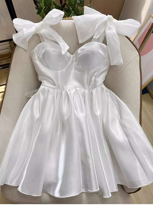 Pretty A line Black Satin Short Formal 8th Grade Homecoming Dresses Summer Middle School Hoco Dress Homecoming Outfits DH805