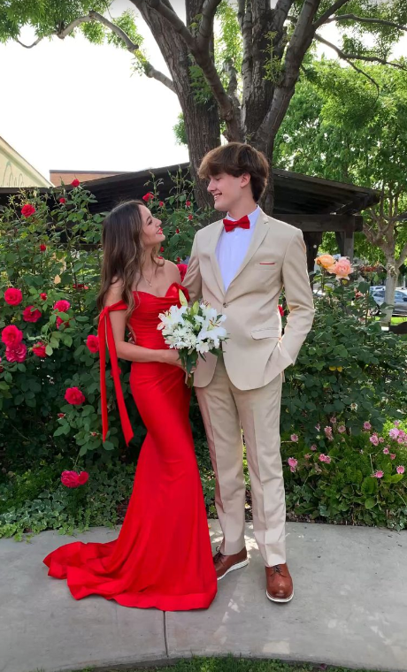 Red Evening Dress Long Mermaid Prom Dress SH766