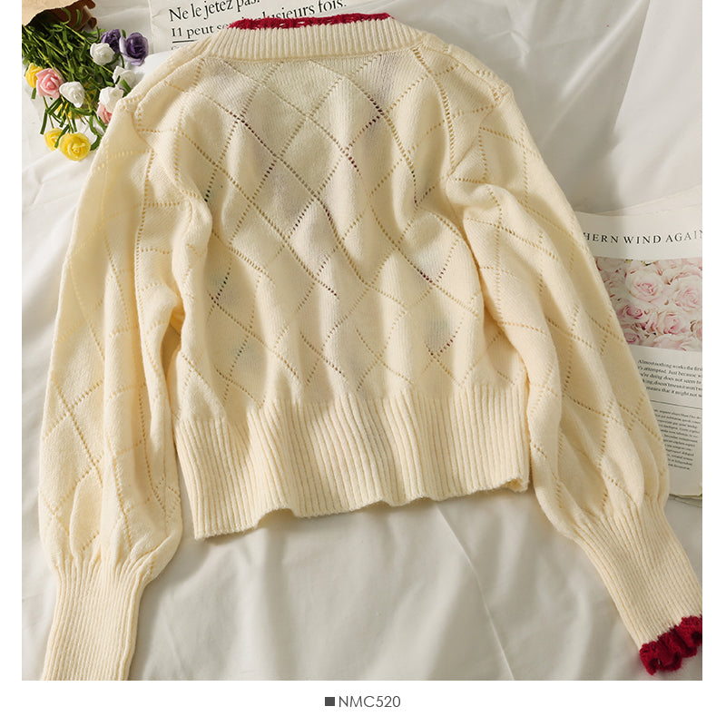 Cardigan Cherry Sweater HZ1024