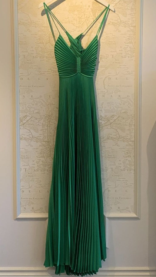 Forest Green Backless Prom Dress for Vegas Pool Party__ Glam Chiffon Evening Dress for Special Ocassion ED01530
