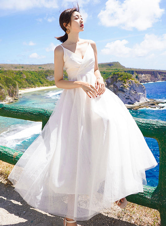 A Line Tulle Dress Summer Dress HZ1024
