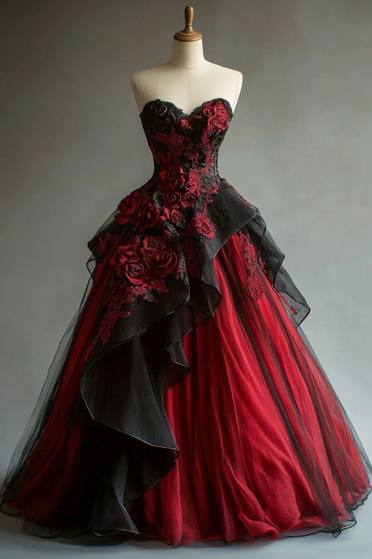 A-Line Sweetheart Neck Tulle Applique Long Prom Dress Vintage Evening Gown HZ1024